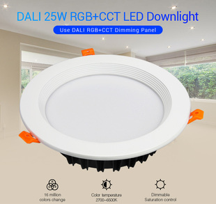 Vestavné LED svítidlo do podhledu Mi-Light DOW25 | RGB+CCT | 25W | 2000lm | DALI | 