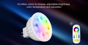 Mi-Light LED bodovka RGB+CCT | 4W | MR16 | 12-24V | 280lm 
