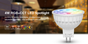 Mi-Light LED bodovka RGB+CCT | 4W | MR16 | 12-24V | 280lm 