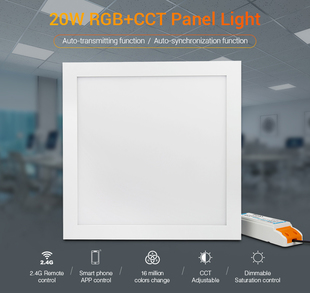 Mi-Light LED panel RGB+CCT | 20W | 1400lm |  2,4GHz+WiFi | 