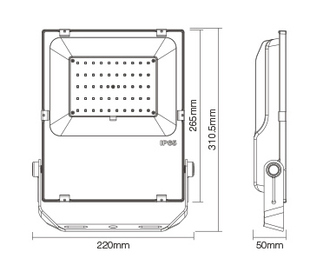 Mi-Light LED reflektor RGB+CCT | 50W | 4000lm | 2,4GHz + WiFI |