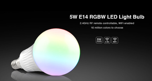 Mi-Light LED žárovka RGB+CW | 5W | E14 | 
