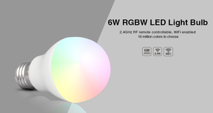 Mi-Light LED žárovka RGB+WW | 6W | E27 |