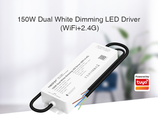 Mi-Light LED zdroj s int. řídící jednotkou pro CCT pásky | 24V | 150W | TUYA | WIFI | IP67|