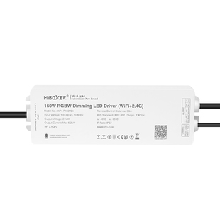 Mi-Light LED zdroj s int. řídící jednotkou pro RGBW pásky | 24V | 150W | TUYA | WIFI | IP67 |
