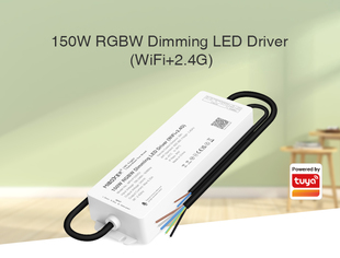 Mi-Light LED zdroj s int. řídící jednotkou pro RGBW pásky | 24V | 150W | TUYA | WIFI | IP67 |
