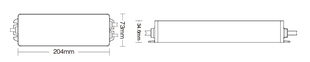 Mi-Light LED zdroj s int. řídící jednotkou pro RGBW pásky | 24V | 150W | TUYA | WIFI | IP67 |