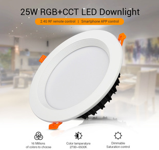 Mi-Light vestavné LED svítidlo do podhledu RGB+CCT | 25W | 2000lm |  2,4GHz+WiFi | 