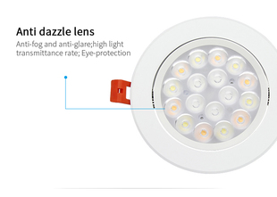 Mi-Light stropní bodové LED svítidlo RGB+CCT | výklopné | 9W | 700lm |  2,4GHz+WiFi | 