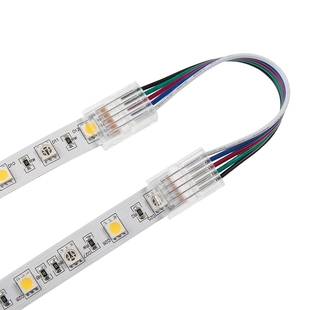 Nacvakávací propojovací konektor TSP pro SMD RGBW pásky | 10mm | IP20+IP65 |