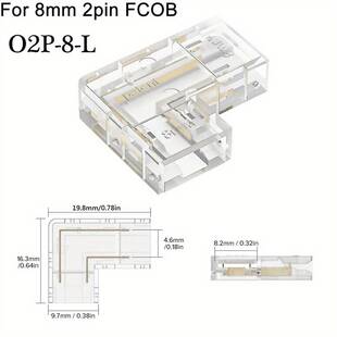 Nacvakávací rohový konektor TSP MINI pro COB pásky | 8mm | IP20 |