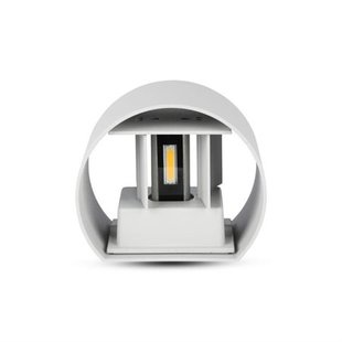 Nástěnné LED svítidlo ROTUND | 6W | IP65 | hliník | šedé |