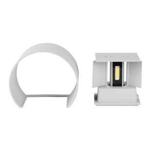 Nástěnné LED svítidlo ROTUND | 6W | IP65 | hliník | šedé |