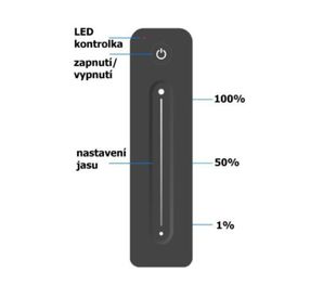 RF LED ovladač DIMM-R11- 1-zónový