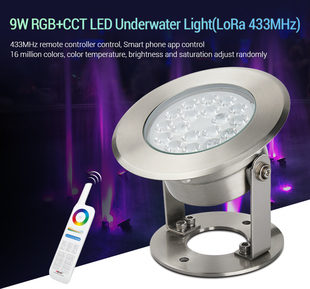 Podvodní LED svítídlo UW03 Mi-LiGHT LoRA 433Mhz | RGB+CCT | 9W | 600lm | 433Mhz | 12V-24V | IP68 |