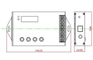 Programovatelný časový LED ovladač TC420 | 5 kanálů | 20A | 12-24V | USB |