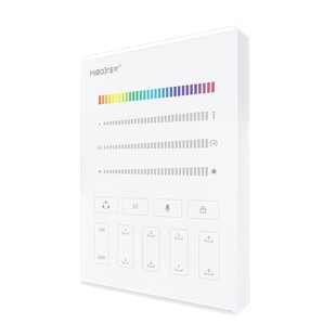 RF nástěnný ovladač Mi-Light B9 pro digitální pásky | 8 scén | bílý |