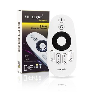 RF ovladač Mi-Light ML006 pro jednobarevné a CCT LED pásky - 4-zónový