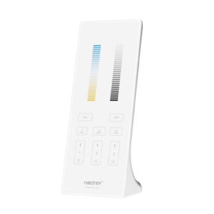 RF ovladač Mi-Light Y2 pro jednobarevné a CCT LED pásky | 3 zóny | 3 scény | bílý |