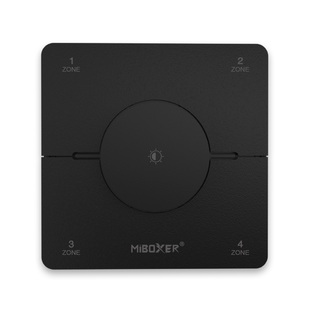 RF univerzální dálkový ovladač K0S Mi-Light pro jednobarevné a CCT LED - 4 zónový | černý