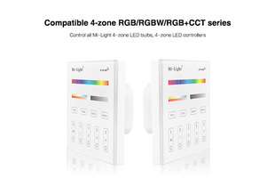 RF univerzální nástěnný ovladač Mi-LIGHT MLT4 pro RGB + CCT pásky - na 230V