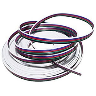 RGBW kabel 5-žílový plochý