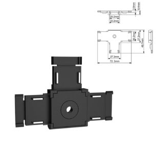 Spojka T pro MAGNETIC RAIL MINI lišty