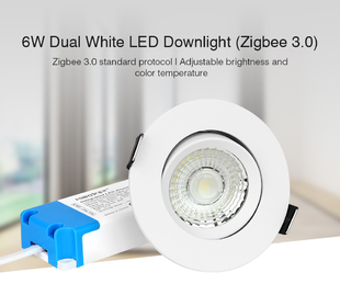 Stropní bodové LED svítidlo Mi-Light ZB-6A | CCT | výklopné | 6W | 500lm | ZigBee 3.0 |