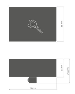 Stropní BOX-M70 KLUS - krytka spoje vodičů | 75mm |