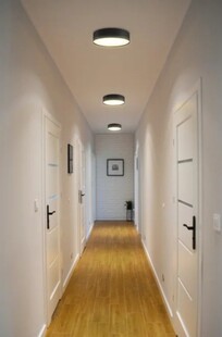 Stropní kruhové LED svítidlo LAURA | černé | Ø22cm | IP20 | 24W | 230V | přepínatelné CCT 