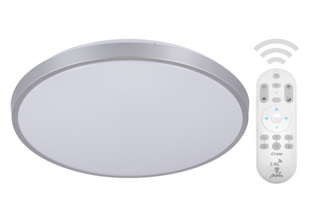 Stropní LED svítidlo ExclusiveR Silver s dálkovým ovladačem | 24W | 40cm | CCT 2700-6500K | 1800lm