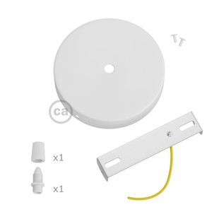 Stropní rozeta - krytka spoje vodičů | 120mm | bílá |