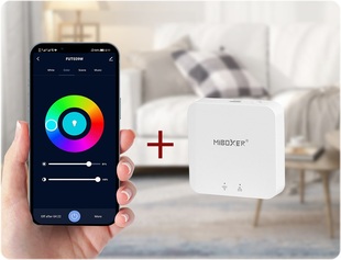 Stropní vestavné LED svítidlo Mi-Light 081ZR | RGB+CCT | 18W | 1060lm | výklopné | 2,4GHz + ZigBee |