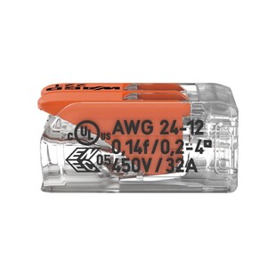 Svorka WAGO 2x4 mm s páčkami