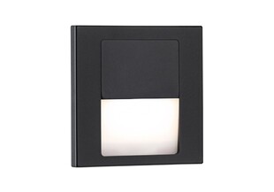 Vestavné schodišťové svítidlo ROSA funkce FOLLOWER | černé | IP20 | 1W | KPR68 | 230V | 2700K