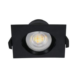 Výklopné LED bodové svítidlo 5W | černá | čtverec | 5W | přepínatelné CCT |