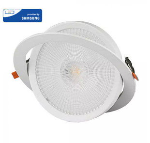 Výklopné LED bodové svítidlo SPOT PROFI | 10W | bílé | kruhové | SAMSUNG LED |