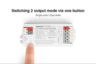 WiFi řídící jednotka 2v1 Mi-Light E2-WR pro bílé a CCT pásky |12V-24V |12A| TUYA | WIFI | PUSH |