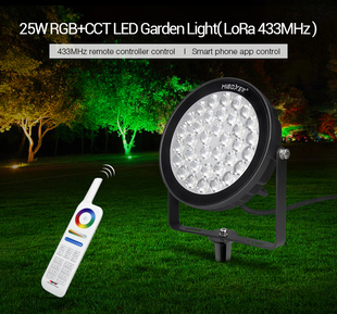 Zahradní LED svítídlo Mi-LiGHT LoRA 433Mhz | RGB+CCT | 25W | 2100lm | 433Mhz + WiFI | 230V | 2000m