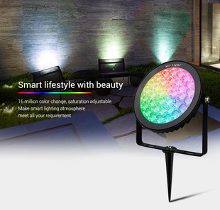 Zahradní LED svítídlo Mi-LiGHT | RGB+CCT | 15W | 1200lm | 2,4GHz + WiFI | 230V | 