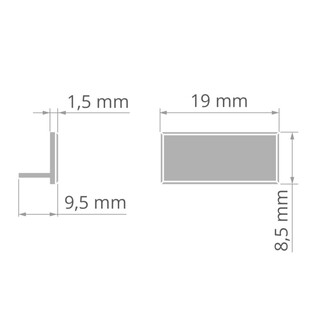 Záslepka KLUS HR-ALU šedá