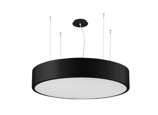 Závěsné kruhové LED svítidlo RENA-L | černé | 100W | 80cm | 8500lm | 