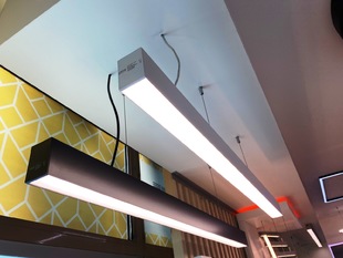 Závěsné lineární LED svítidlo LINA-120 | 30W | 120cm | 3000lm | bílé | přepínatelné CCT |