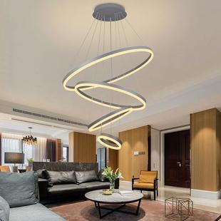 Závěsné stmívatelné LED svítidlo CURLY QUATRO | 125W | Ø80cm | CCT 3000-6500K | 9000lm | stříbrné |