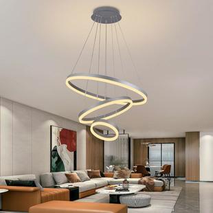 Závěsné stmívatelné LED svítidlo CURLY TRIO | 85W | Ø60cm | CCT 3000-6500K | 5500lm | stříbrné |