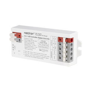 ZigBee řídící jednotka 2v1 Mi-Light E2-ZR pro bílé a CCT pásky | ZigBee 3.0+RF | TUYA | HUE | IKEA |