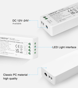ZigBee řídící jednotka Mi-Light 035Z pro CCT LED pásky | ZigBee 3.0 | VOICE | TUYA | HUE | IKEA | 