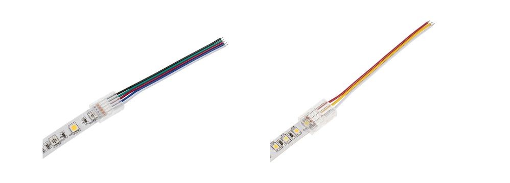Nacvakávací konektory na instalaci LED pásků 