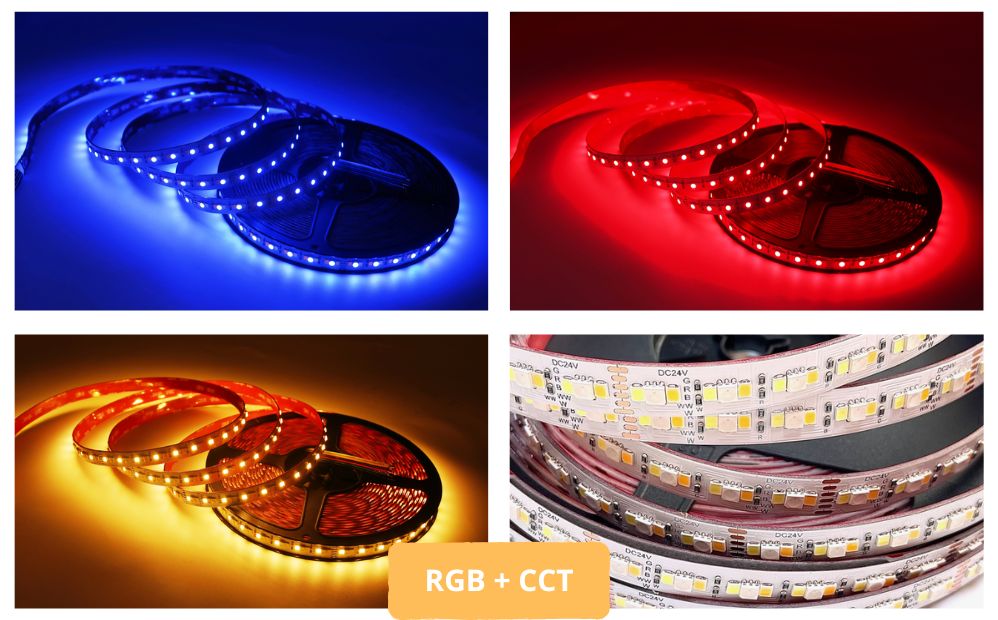 Barevný LED pásek RGB + CCT