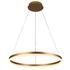 Závěsné stmívatelné LED svítidlo CURLY | 42W | Ø60cm | CCT 3000-6500K | 2800lm | zlaté | 
